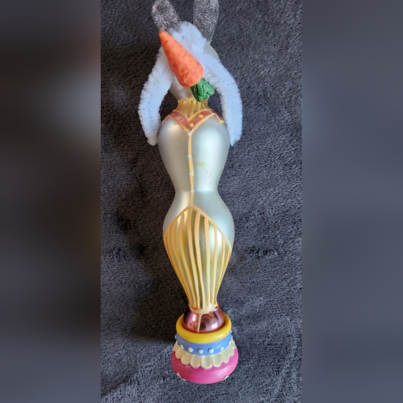 Cranbury Crafts Glass Easter Bunny Ribbit Figure Ornament - Picture 3 of 4